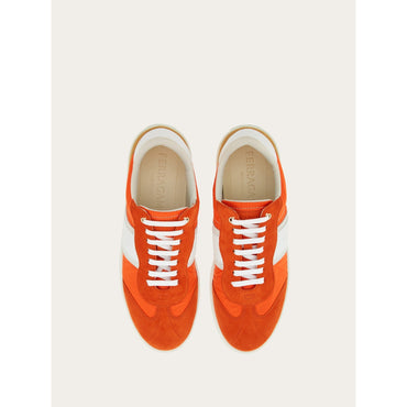 Low Sneaker With Signature - Men - Orange