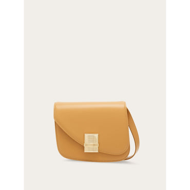 Fiamma Crossbody Bag (Xs) - Dappled Calfskin - Light Camel