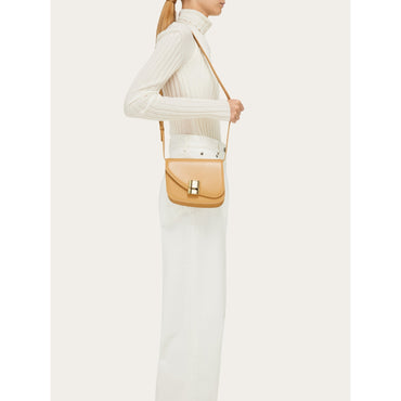 Fiamma Crossbody Bag (Xs) - Dappled Calfskin - Light Camel