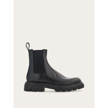 Chelsea Boot With Chunky Sole - Calfskin - Black