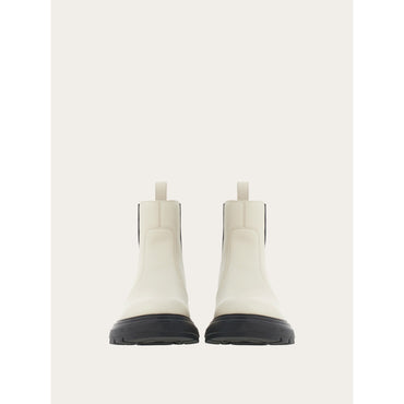 Chelsea Boot With Chunky Sole - Calfskin - Mascarpone