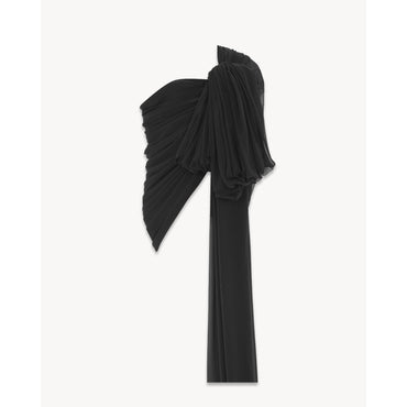 Top Mousseline Crepe Organic - Noir
