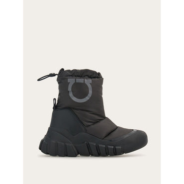 Padded Ski Boot - Fabric - Black