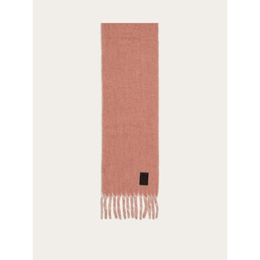 Double Scarf With Fringing - Ladies - Nylund Pink/Mascarpone