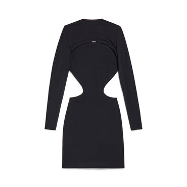 Cut Out Mini Dress - Black