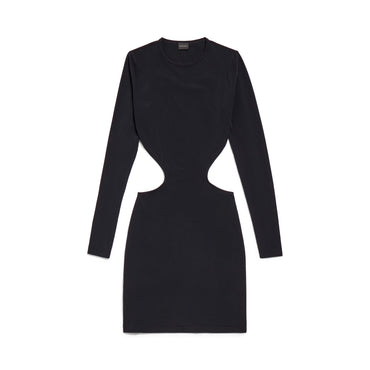 Cut Out Mini Dress - Black