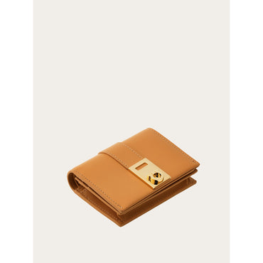 Hug Compact Wallet - Ladies - Light Camel