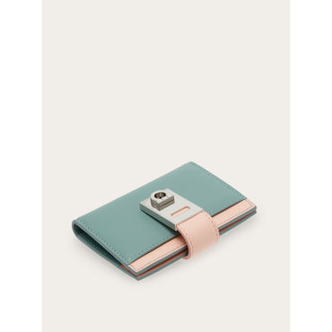 Hug Two-Tone Credit Card Holder - Calfskin - Lucky Charme/Nylund Pink