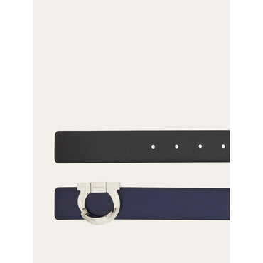 Fixed Belt With Twist Buckle - Men - Midnight Blue