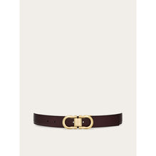 Reversible And Adjustable Gancini Belt - Men - Black/Dark Barolo