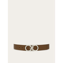 Reversible And Adjustable Gancini Belt - Men - Brown Sugar/Black