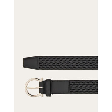 Braided Fixed Belt - Men - Black