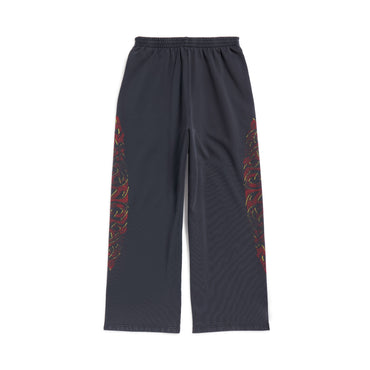 Baggy Sweatpants - Faded Black/Red