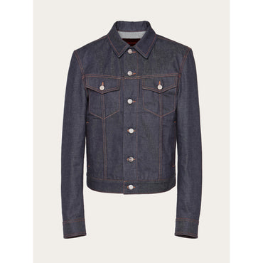Denim Blouson - Men - Black