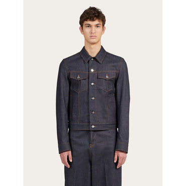 Denim Blouson - Men - Black