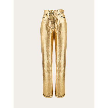 Five Pocket Trouser - Ladies - Gold