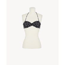 BRASSIERE JERSEY POIS DISPERSE - NOIR/NATUREL