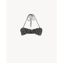 Brassiere Jersey Pois Disperse - Craie Noir