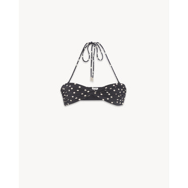 Brassiere Jersey Pois Disperse - Craie Noir