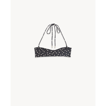 Brassiere Jersey Pois Disperse - Craie Noir