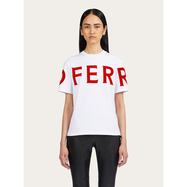 Graphic Logo Tee - Ladies - White/Red