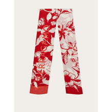 Dragon Print Silk Mini Bandeau - 100% Silk - Red/White