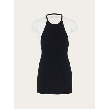 Layered Top - Ladies - White/Black