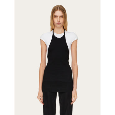 Layered Top - Ladies - White/Black