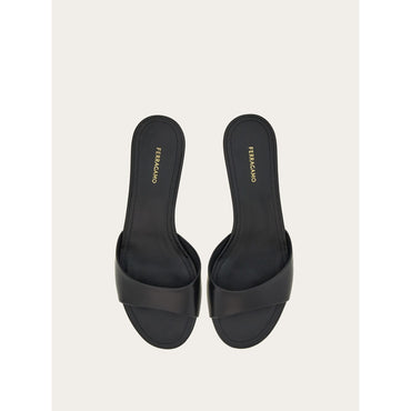 Cage Heel Slide - Ladies - Black