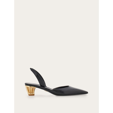 Cage Heel Slingback - Ladies - Black