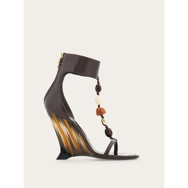 Wedge Sandal With Beads - Ladies - Testa Di Moro