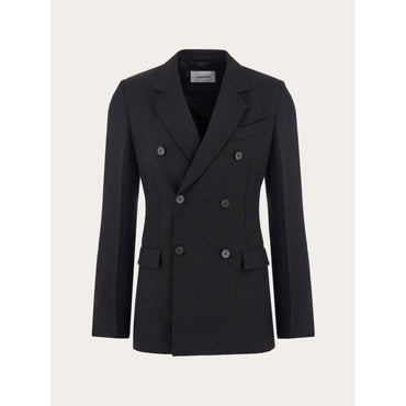 Double Breasted Blazer - Men - Black