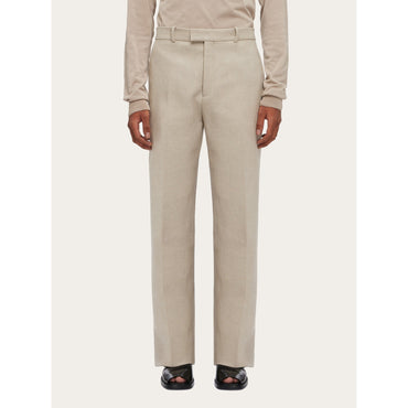 Tailored Pants - Men - Sand/Black