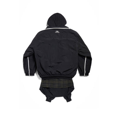 Layered Tracksuit Jacket - Black