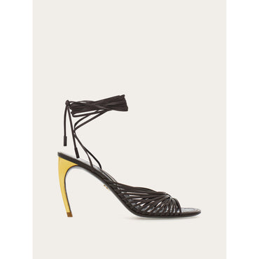 Curved Heel Sandal - Calfskin - Testa Di Moro