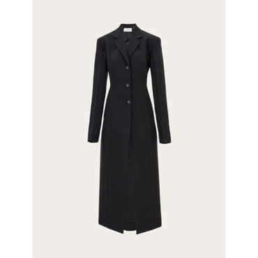 Two Way Tailored Coat - Ladies - Black