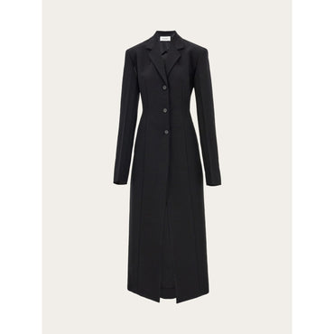Two Way Tailored Coat - Ladies - Black