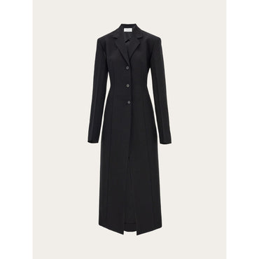 Two Way Tailored Coat - Ladies - Black