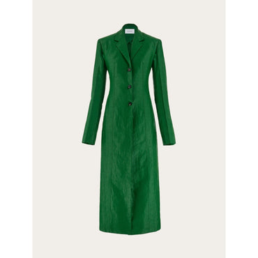 Two Way Tailored Coat - Ladies - Forest Green