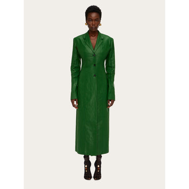 Two Way Tailored Coat - Ladies - Forest Green
