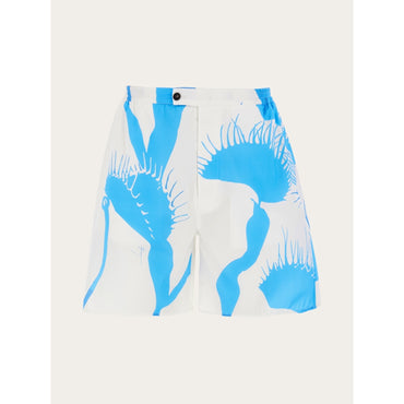 Venus Print Bermuda Short - Men - White/Light Blue