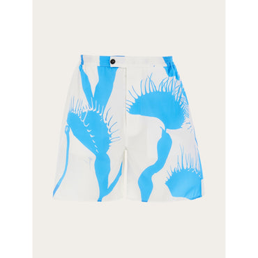Venus Print Bermuda Short - Men - White/Light Blue
