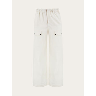 Drawstring Linen Trouser With Applied Pockets - Men - Mascarpone