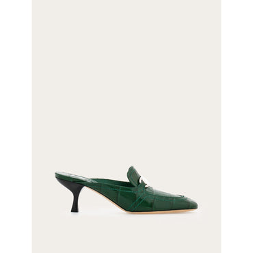 New Vara Buckle Mule - Ladies - Forest Green
