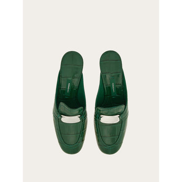 New Vara Buckle Mule - Ladies - Forest Green