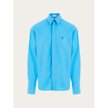 Relaxed Fit Shirt - Men - Light Blue