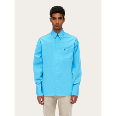 Relaxed Fit Shirt - Men - Light Blue
