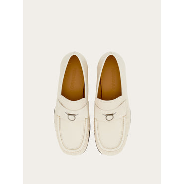 Penny Loafer With Gancini Ornament - Men - Mascarpone