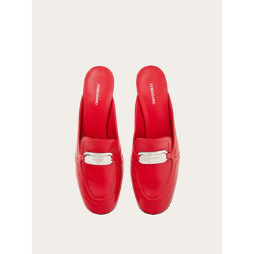 New Vara Buckle Mule - Ladies - Flame Red