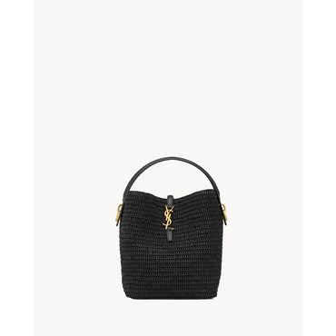 YSL BO LE 37 M RAF W_RAFIA FUL - NERO/GOLD